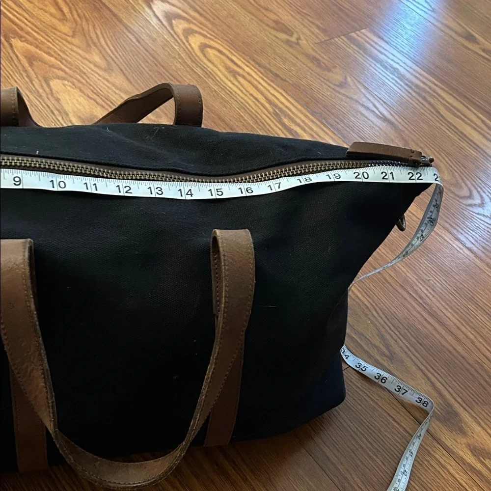 Nisolo Sustainable Luis Weekender Travel Bag Luggage Canvas Leather Designer blk